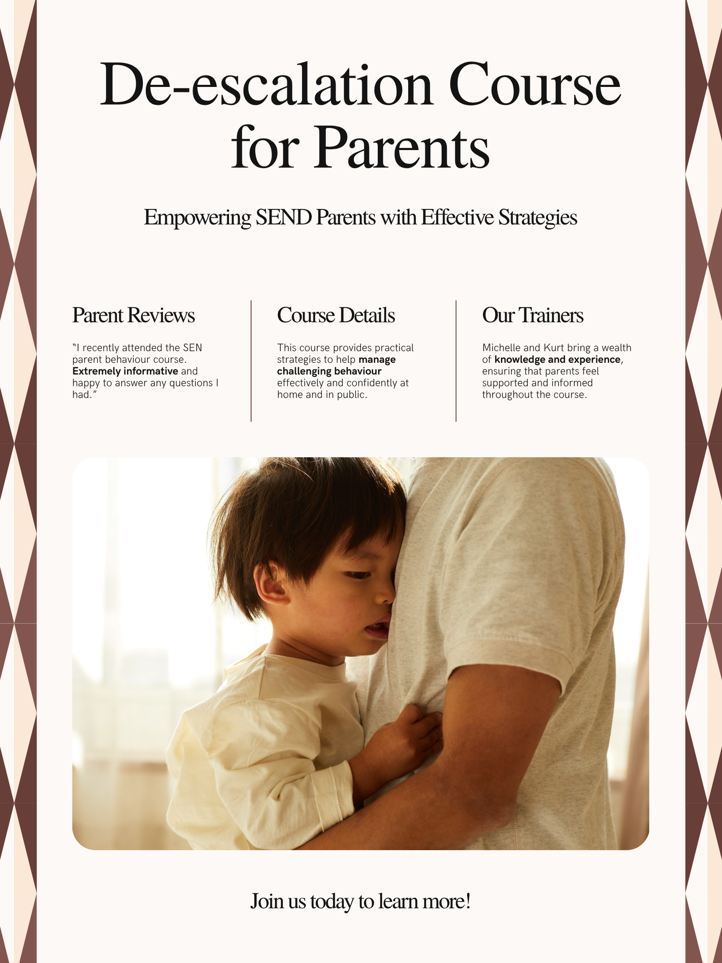 Ramsgate SEND parent De-Escalation course - Differences Not Disabilities