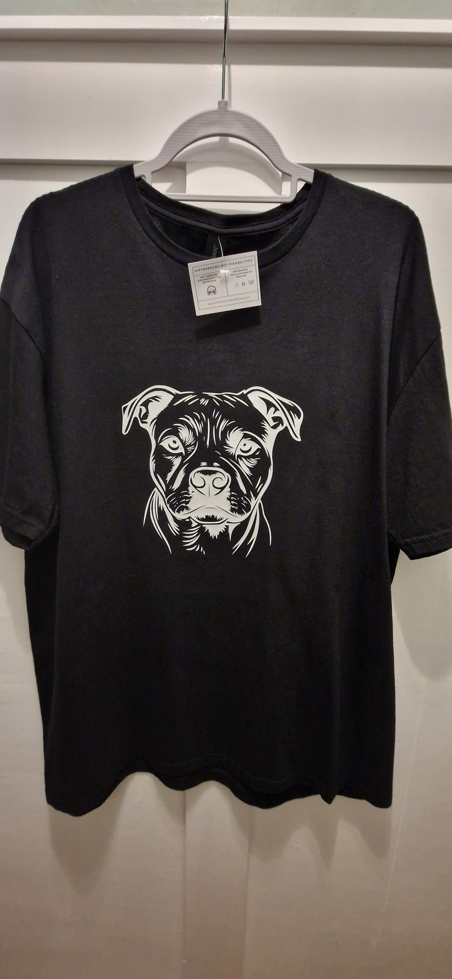Staffie T Shirt - Differences Not Disabilities