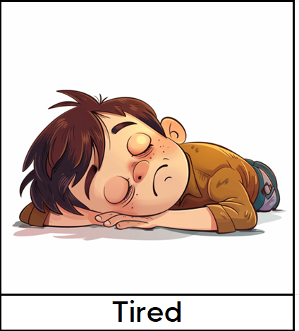 Emotion Cards - Angry, Happy, Sad and Tired - Differences Not Disabilities