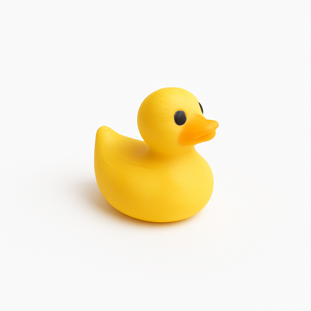 Tiny 3D Printed Duck - Differences Not Disabilities