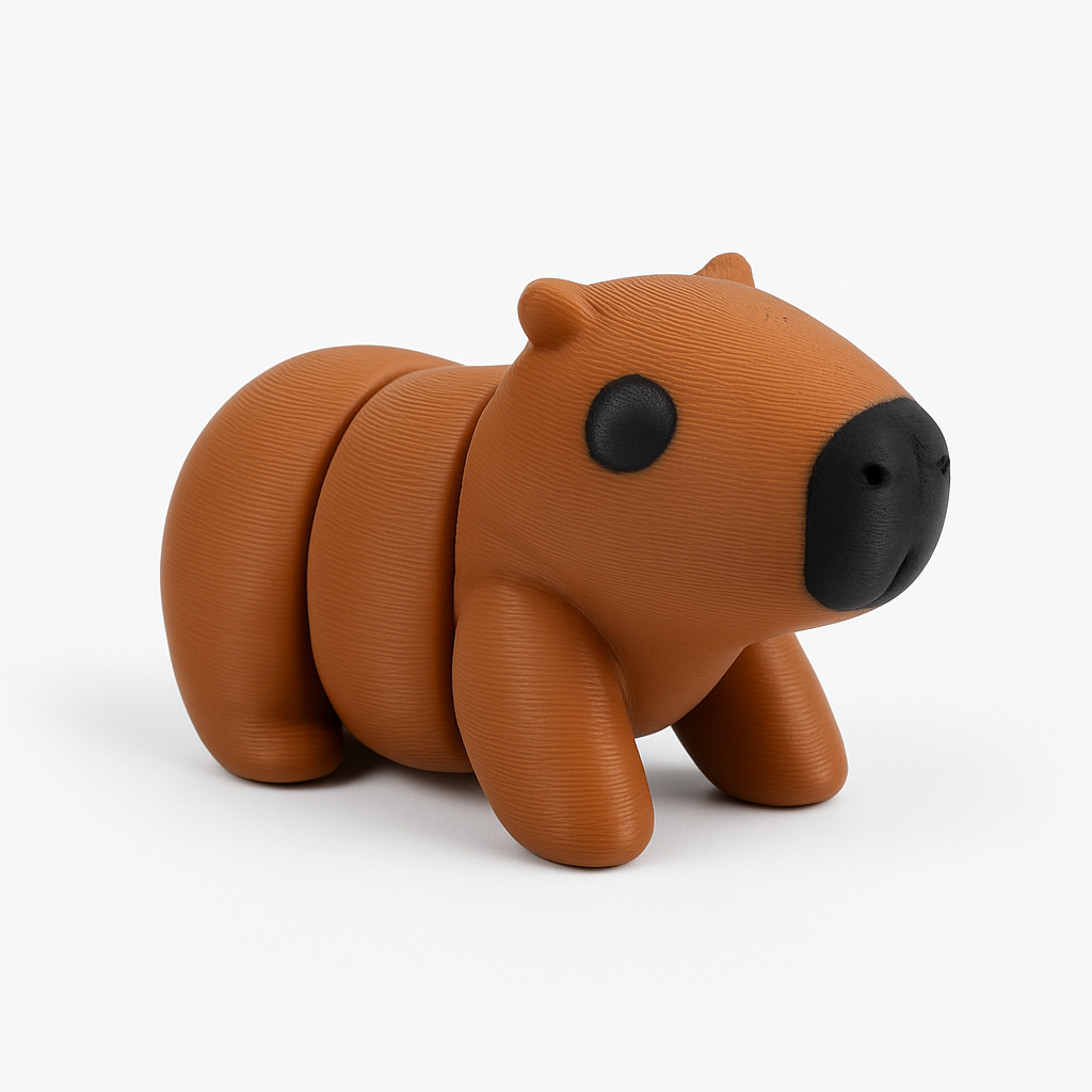 3D Printed Capybara Small - Differences Not Disabilities