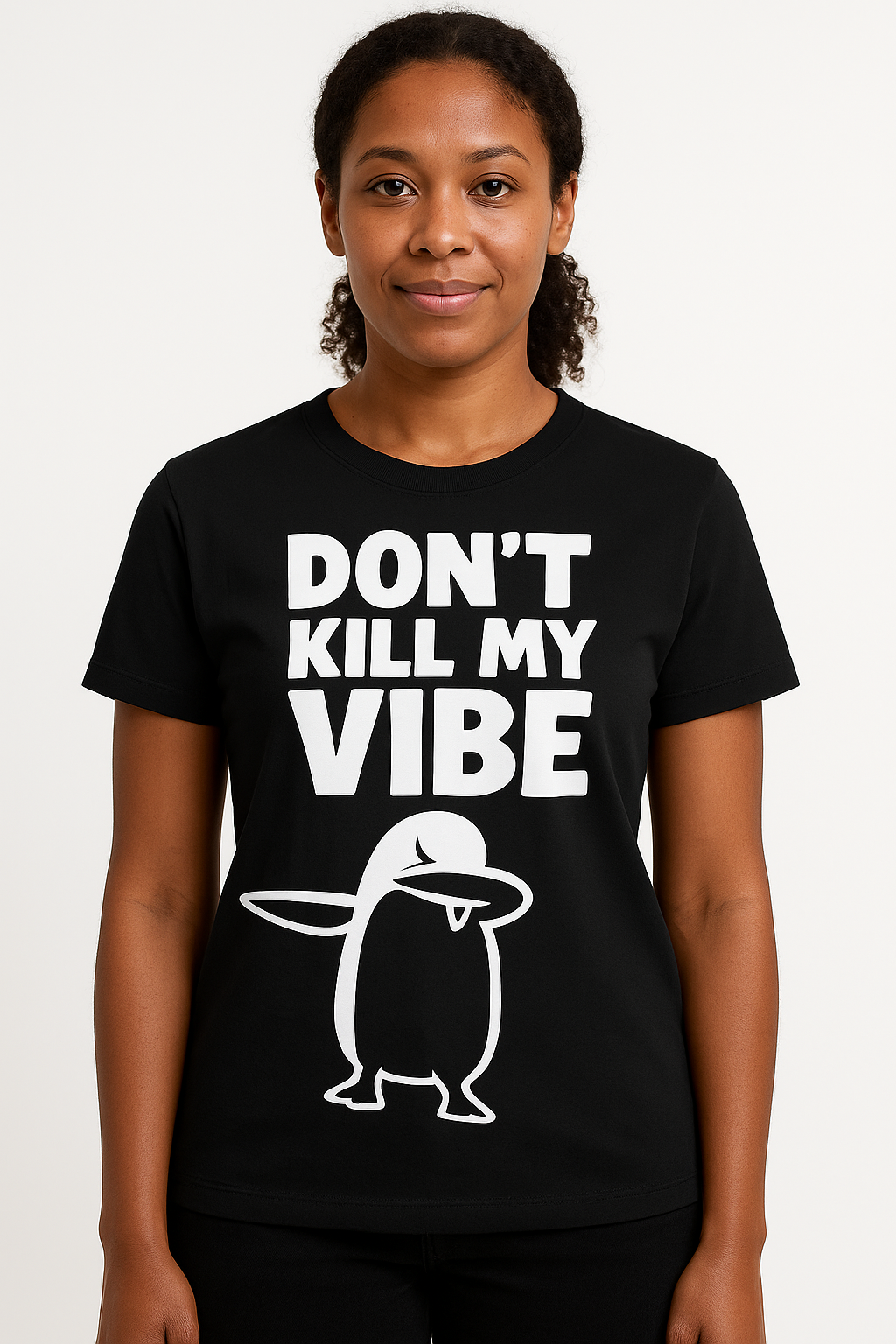 Don't Kill My Vibe Penguin T-Shirt - Differences Not Disabilities