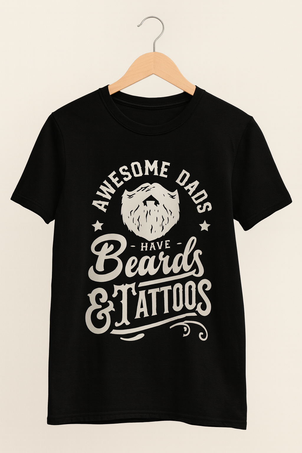 Awesome Dad's Have Beards And Tattoos T-shirt