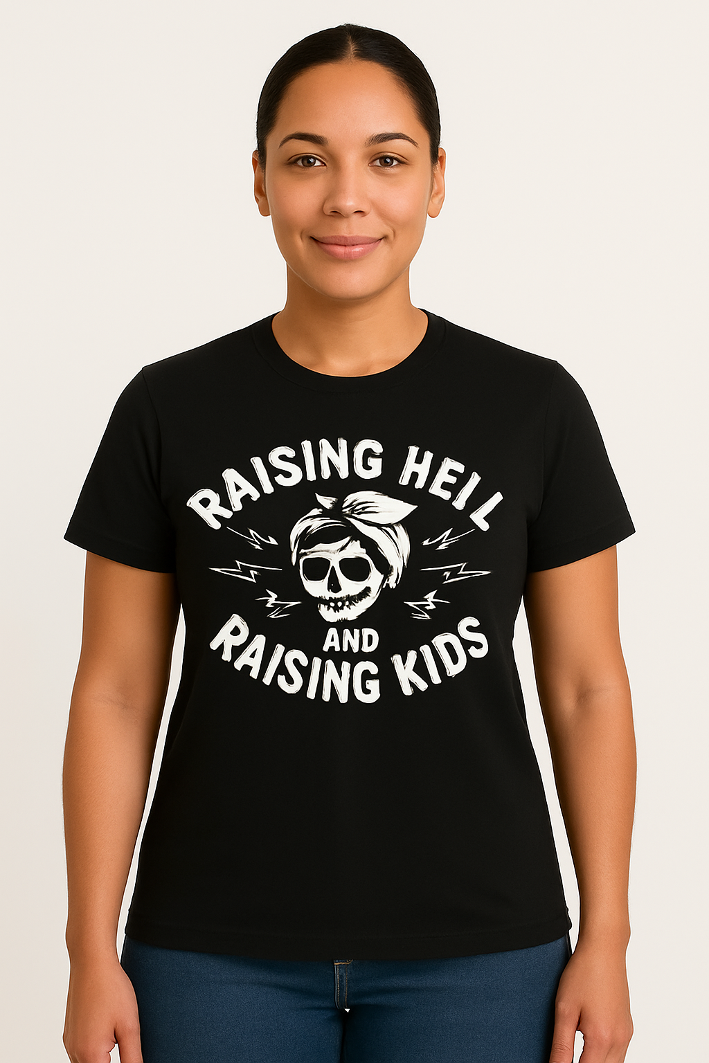 Raising Hell And Raising Kids T-Shirt - Differences Not Disabilities