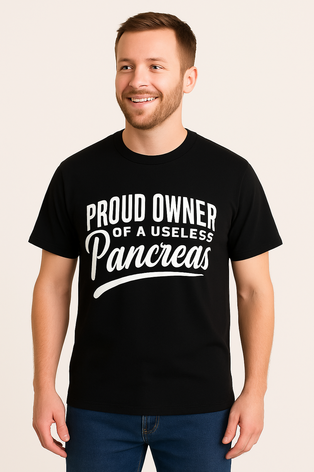 Proud Owner Of A Useless Pancreas T-Shirt - Differences Not Disabilities