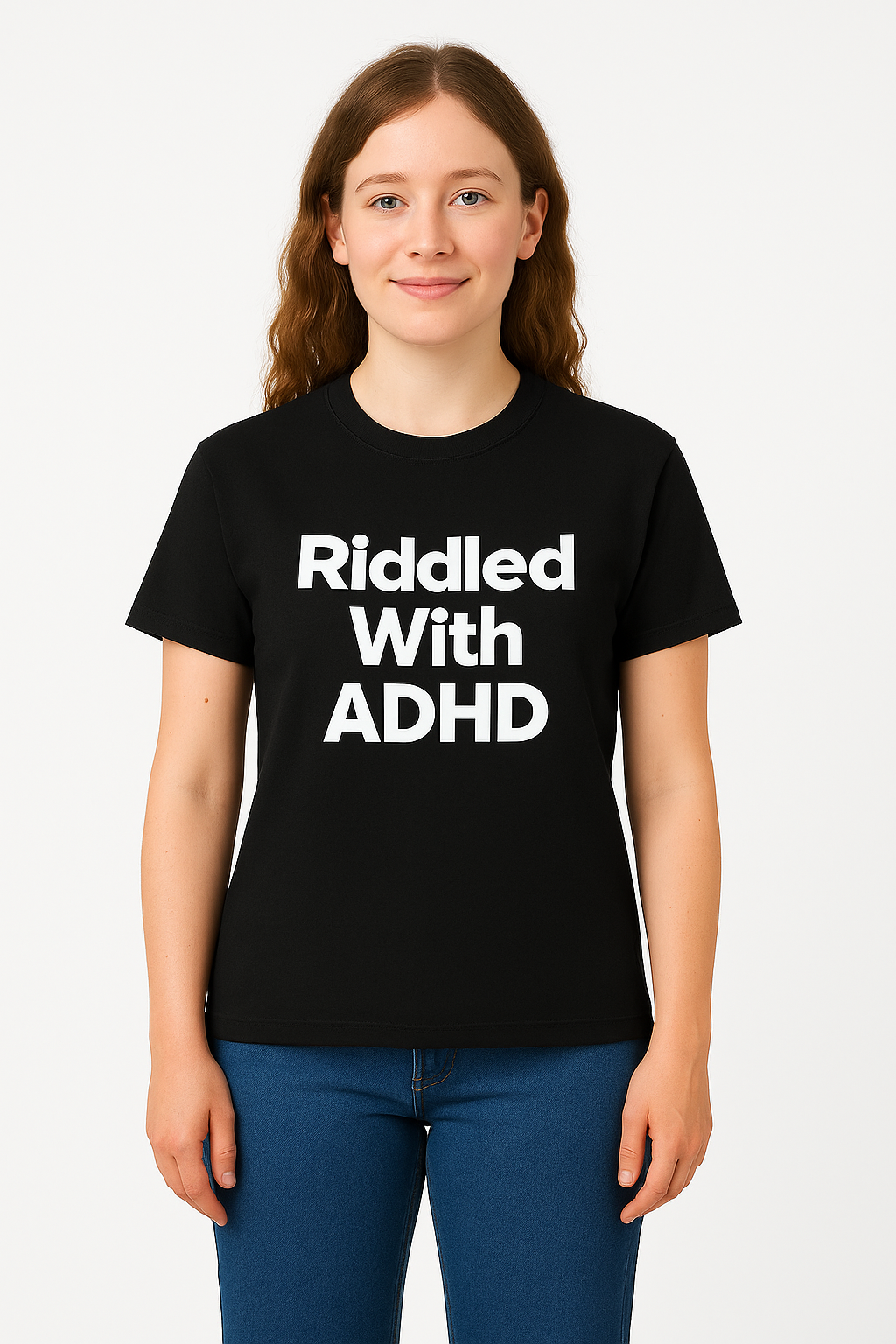 Riddled With ADHD - T-Shirt - Differences Not Disabilities