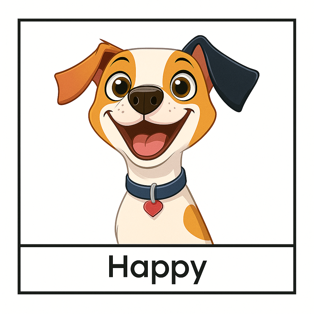 Dog Emotion Cards – Cartoon Style (Differences Not Disabilities) - Differences Not Disabilities