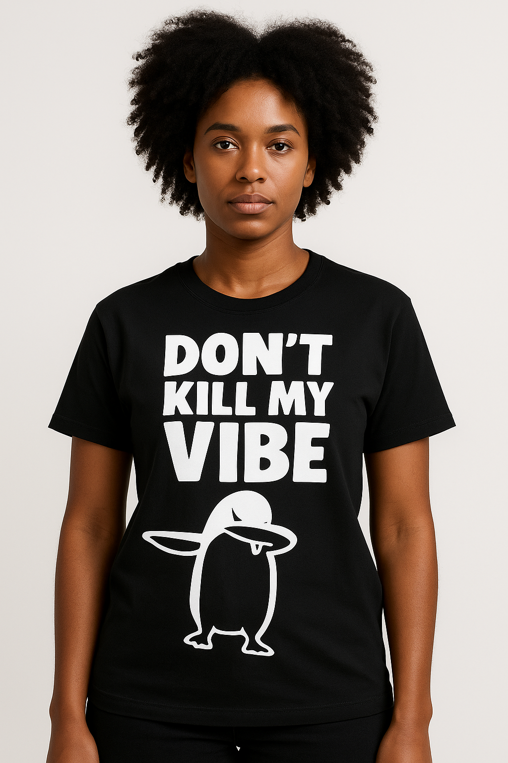 Don't Kill My Vibe Penguin T-Shirt - Differences Not Disabilities