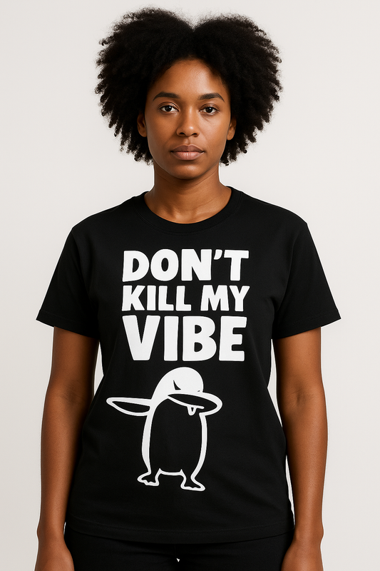 Don't Kill My Vibe Penguin T-Shirt - Differences Not Disabilities