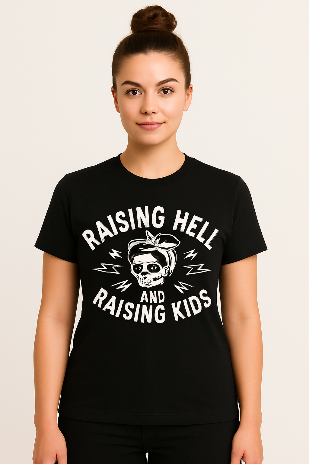 Raising Hell And Raising Kids T-Shirt - Differences Not Disabilities