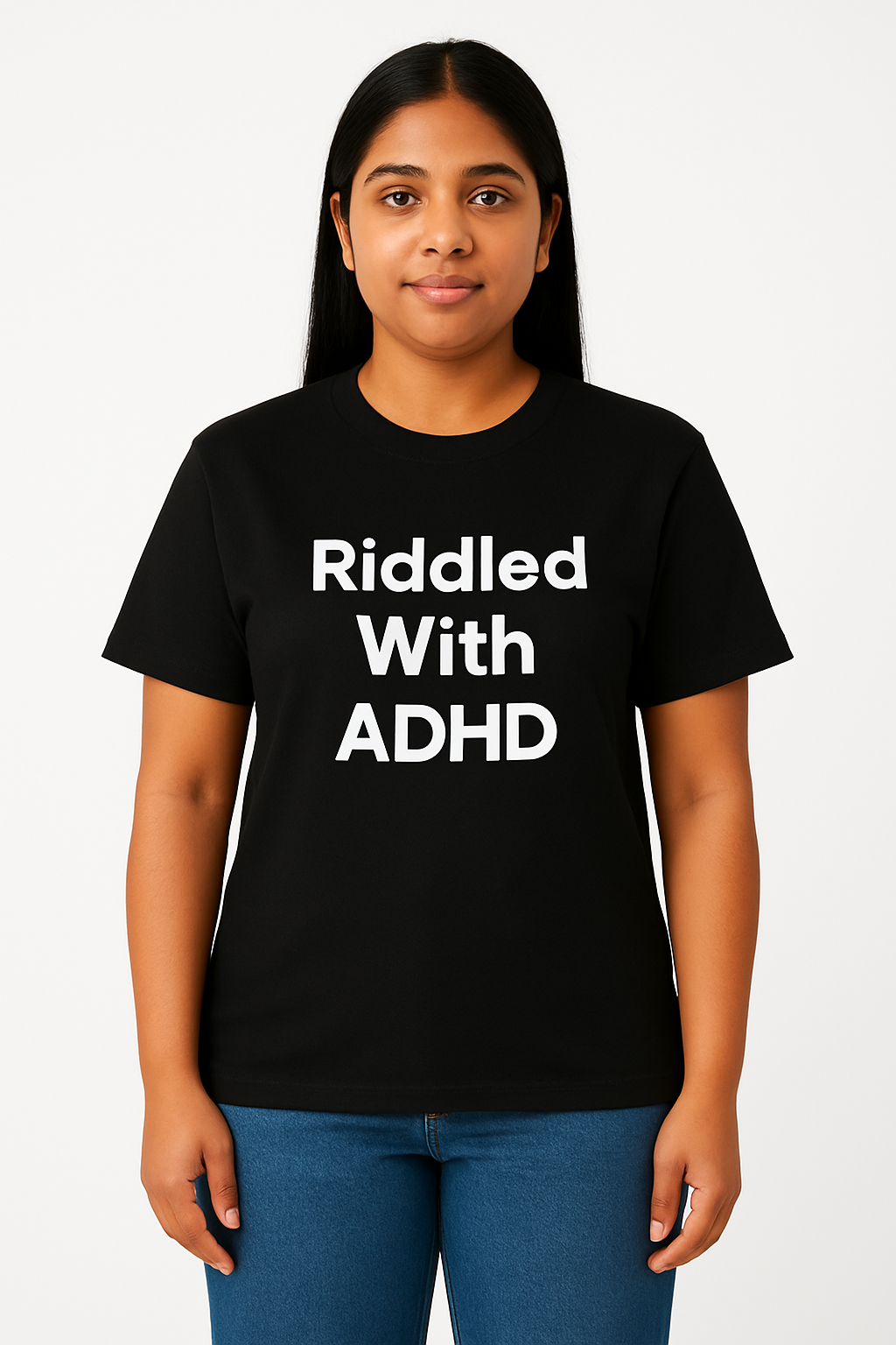 Riddled With ADHD - T-Shirt - Differences Not Disabilities