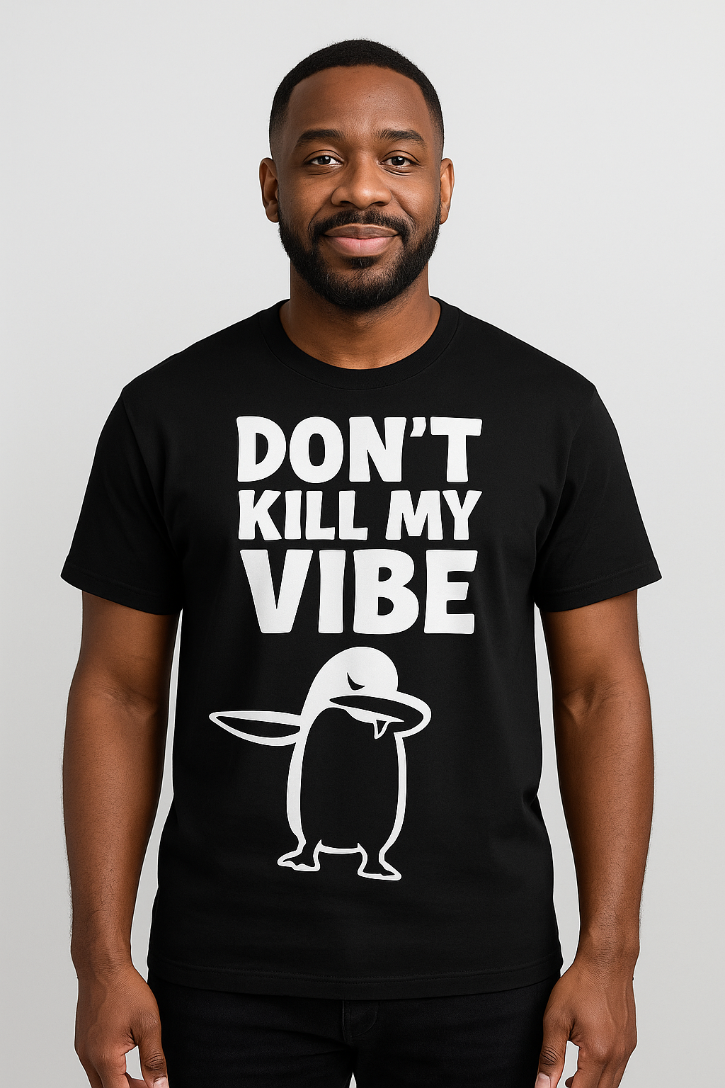 Don't Kill My Vibe Penguin T-Shirt - Differences Not Disabilities