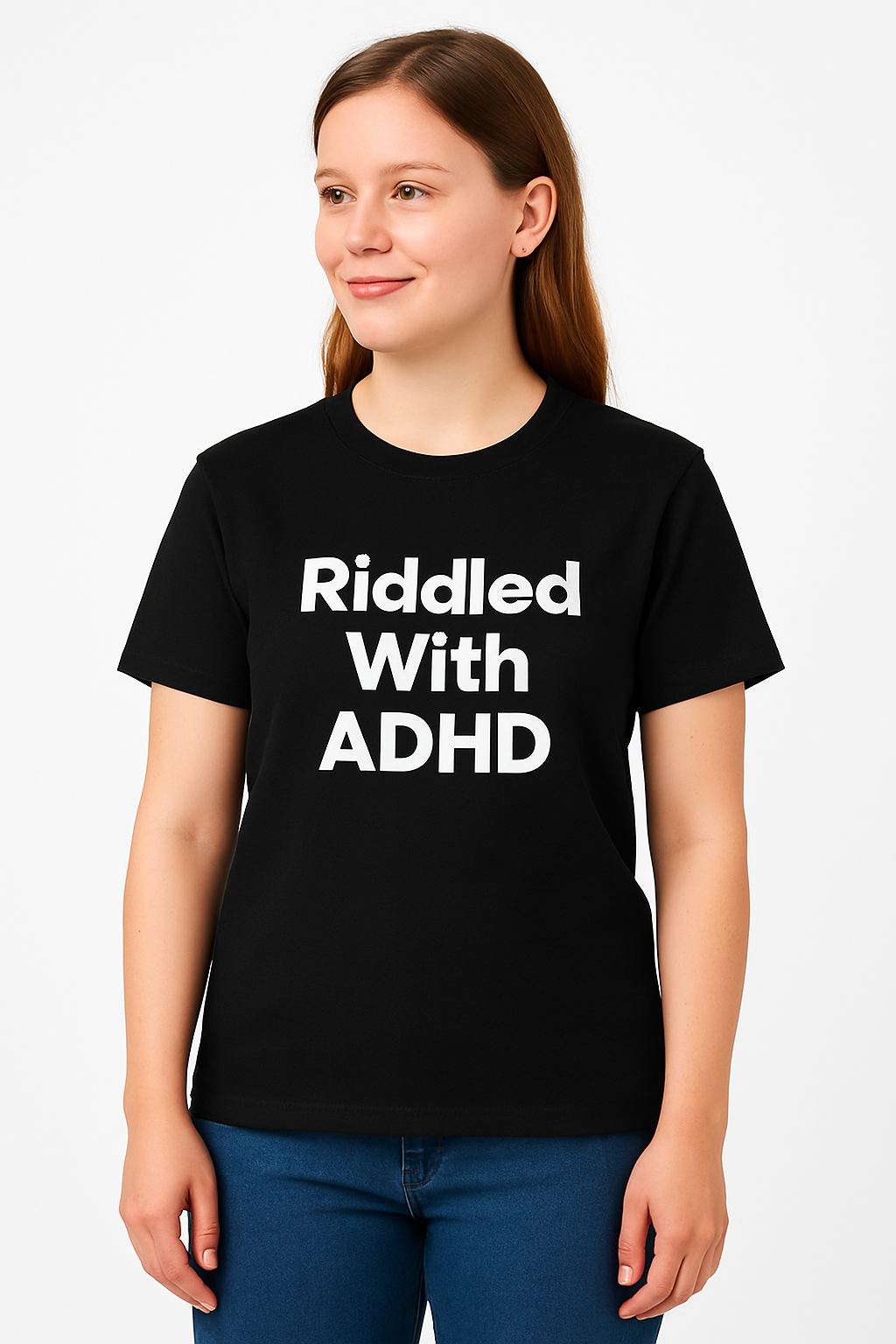 Riddled With ADHD - T-Shirt - Differences Not Disabilities