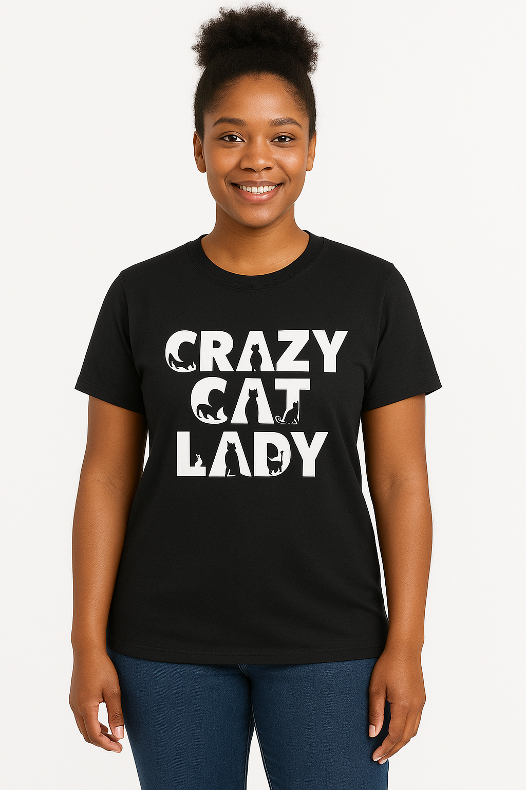 Crazy Cat Lady T-Shirt - Differences Not Disabilities