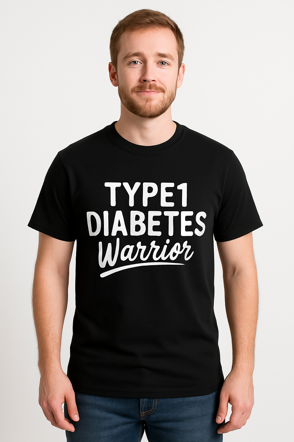 Type 1 Diabetes Warrior T-Shirt - Differences Not Disabilities