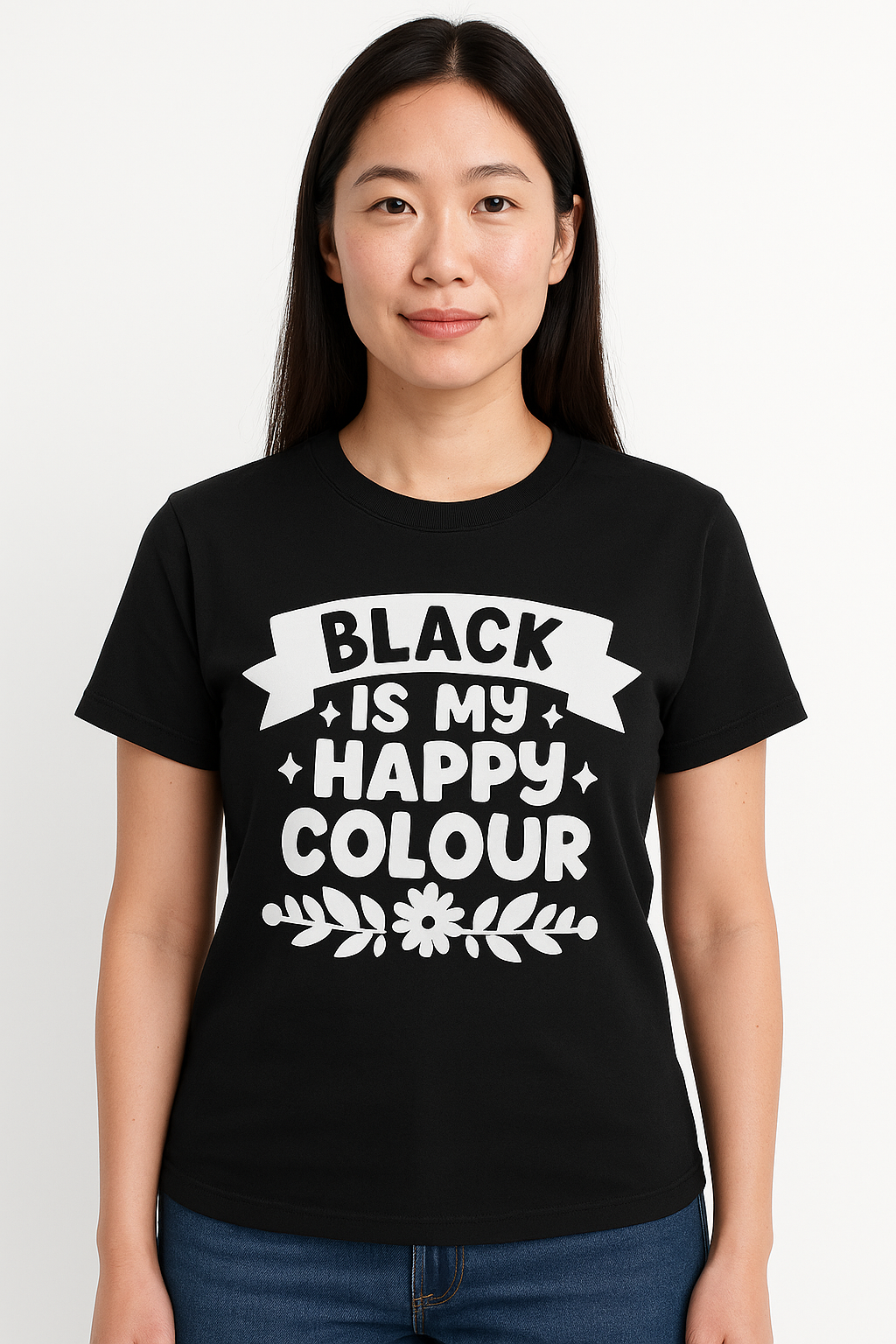 Black Is My Happy Colour T-Shirt - Differences Not Disabilities