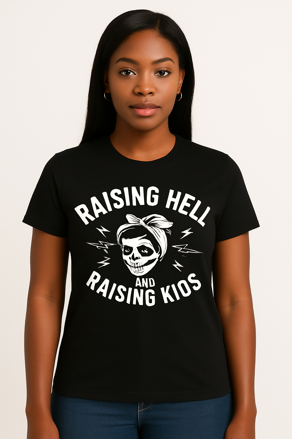 Raising Hell And Raising Kids T-Shirt - Differences Not Disabilities