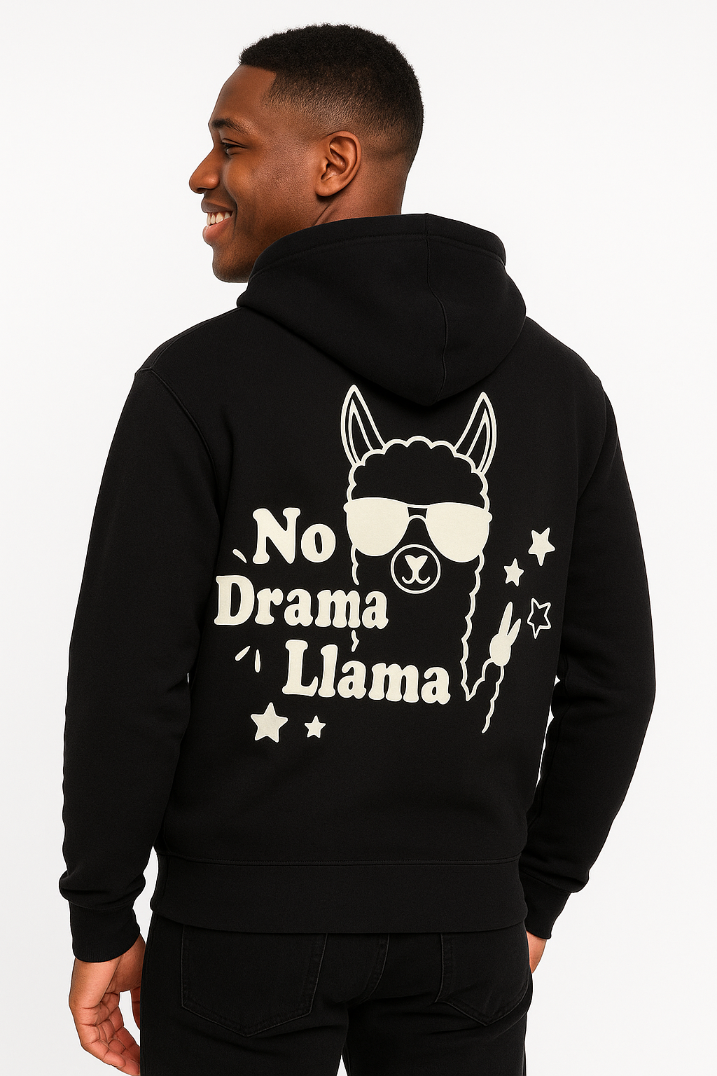 No Drama Llama Hoodie - Differences Not Disabilities