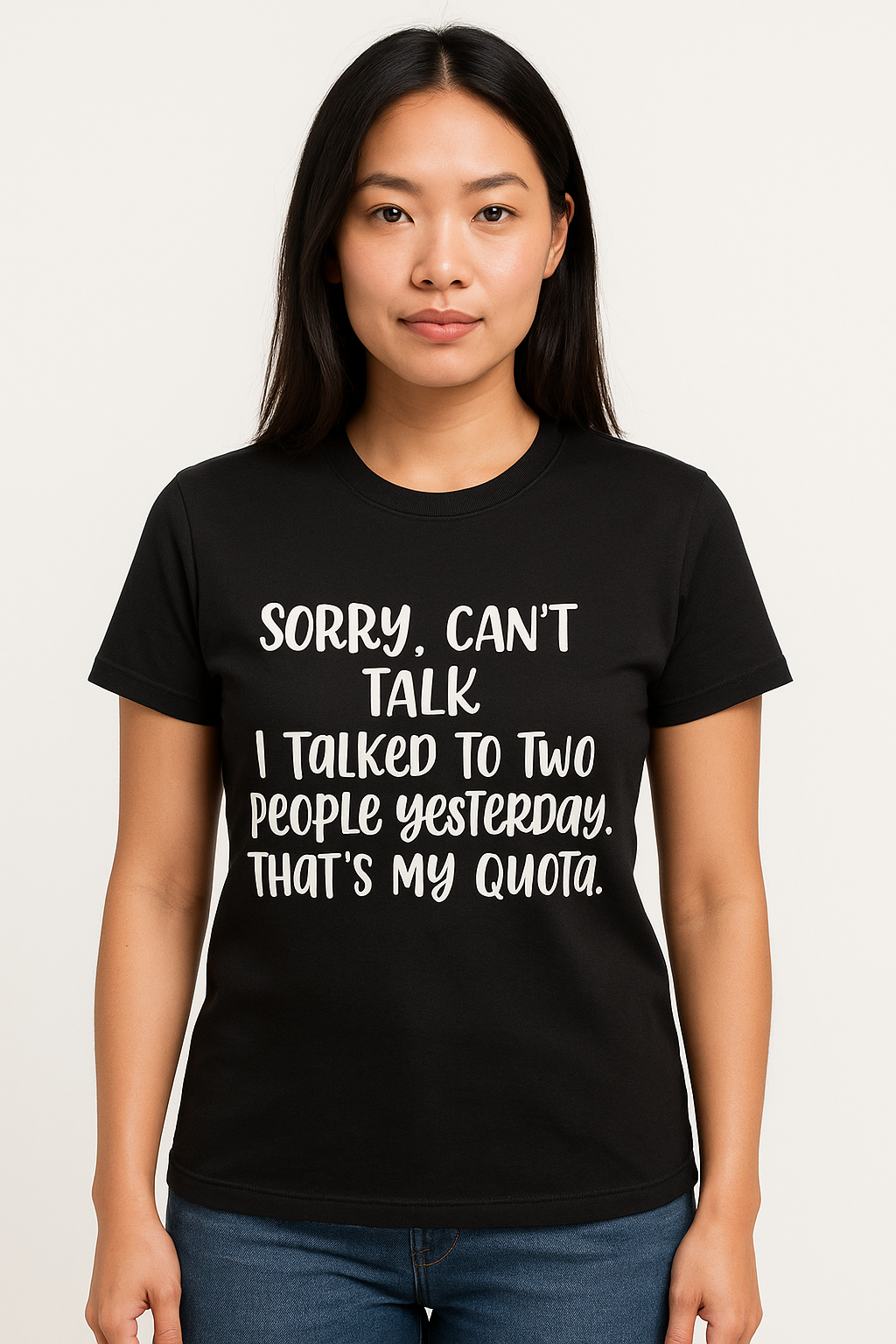 Sorry, Can't Talk T-Shirt - Differences Not Disabilities