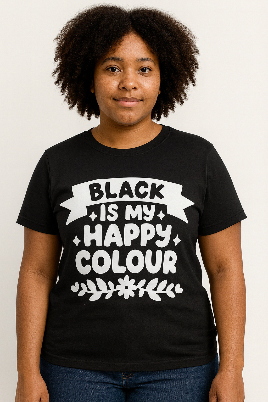 Black Is My Happy Colour T-Shirt - Differences Not Disabilities