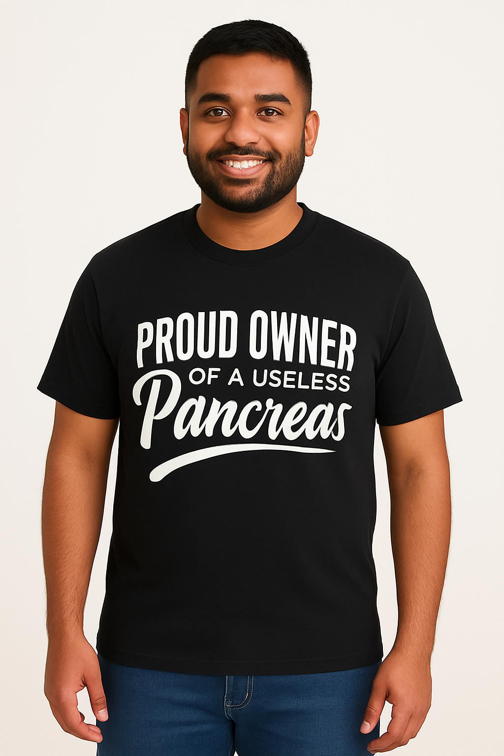 Proud Owner Of A Useless Pancreas T-Shirt - Differences Not Disabilities