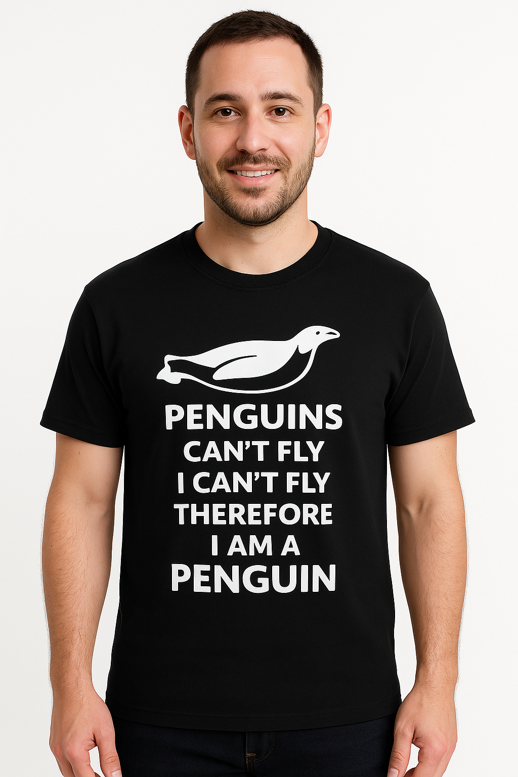 Penguins Can't Fly T-Shirt - Differences Not Disabilities
