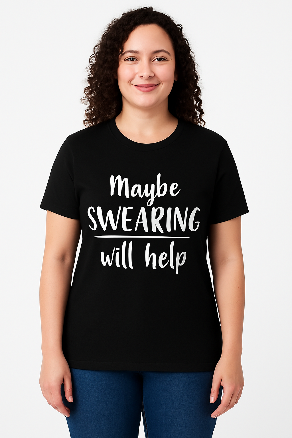 Maybe Swearing Will Help - T Shirt - Differences Not Disabilities