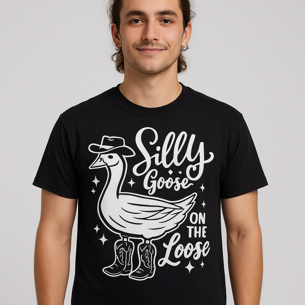 Silly Goose on the Loose T Shirt - Differences Not Disabilities