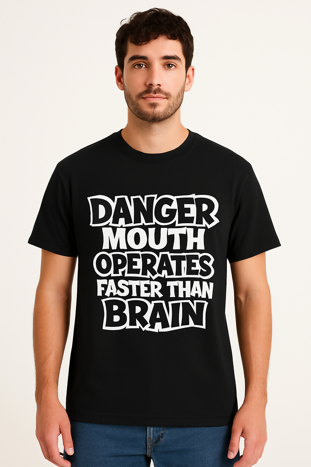 Danger Mouth Operates Faster Than Brain T-Shirt - Differences Not Disabilities