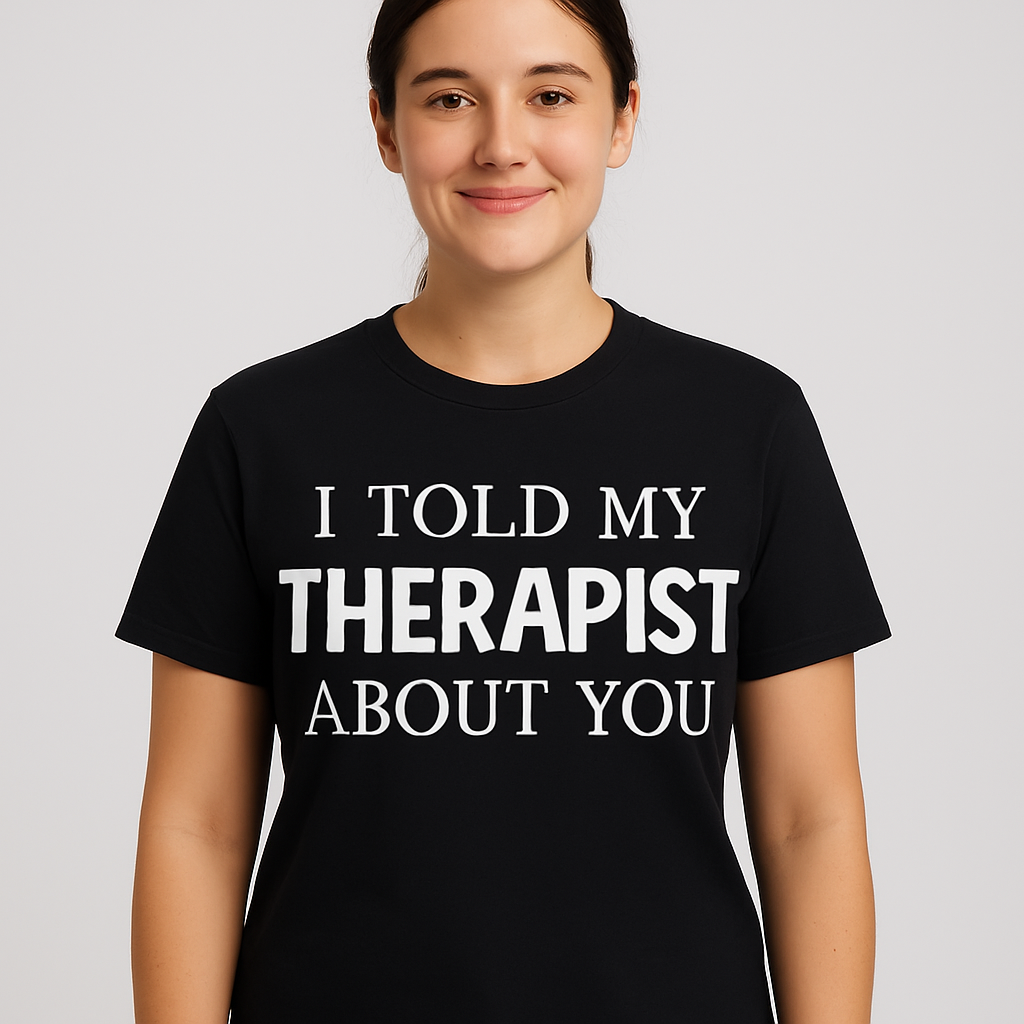 I Told My Therapist About You T-Shirt - Differences Not Disabilities