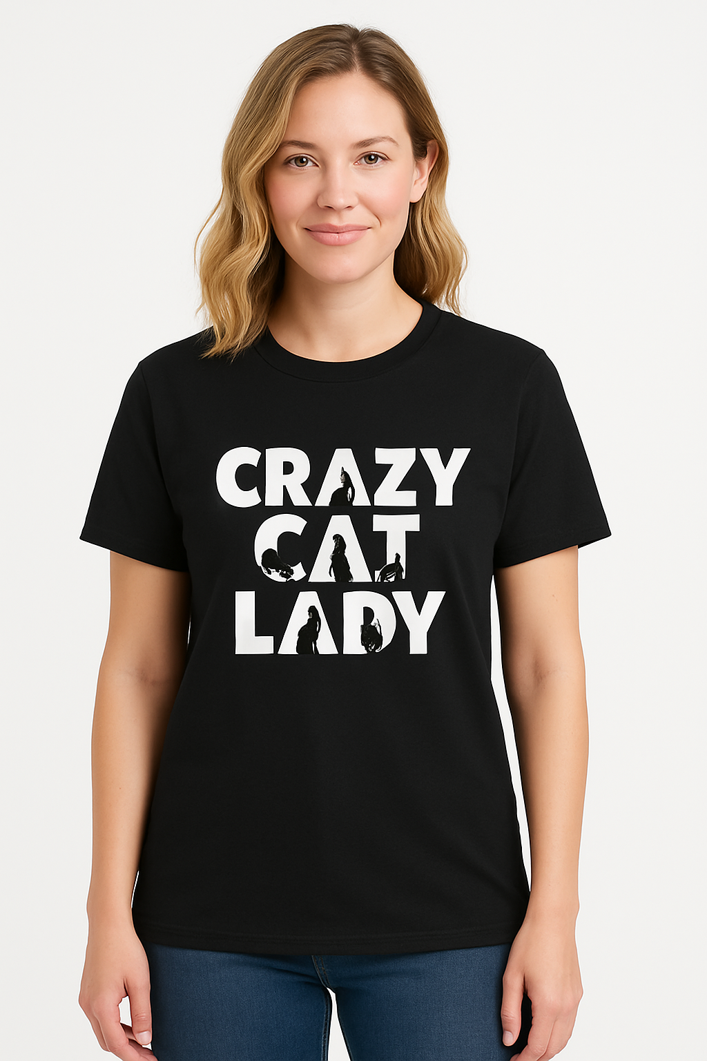 Crazy Cat Lady T-Shirt - Differences Not Disabilities