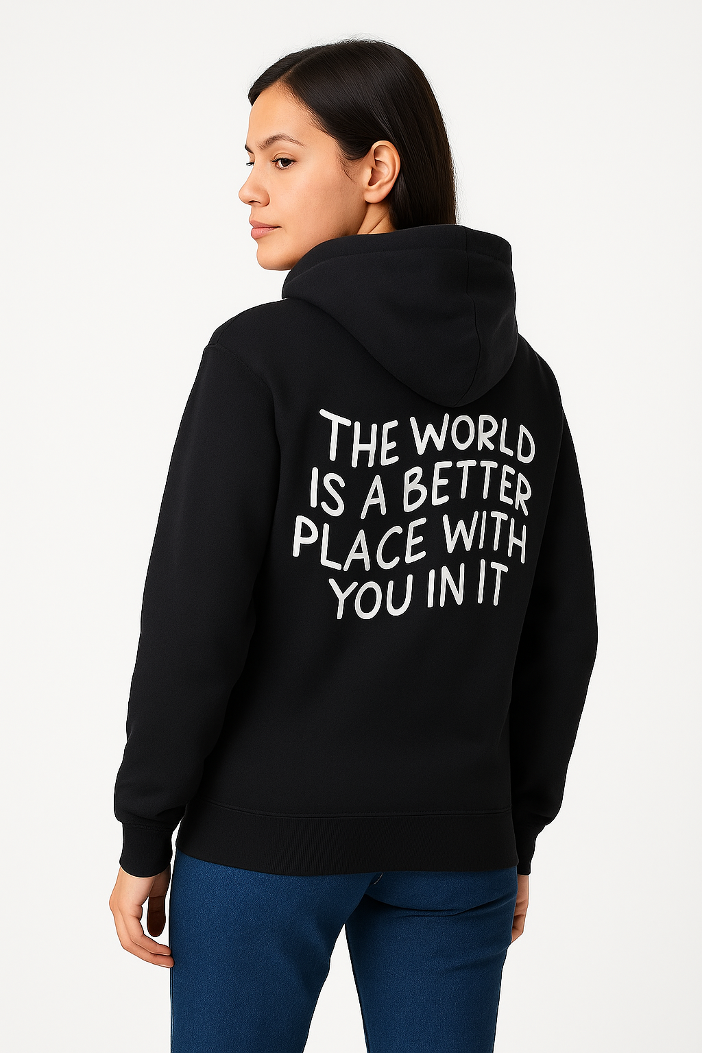 The World Is a Better Place With You in It - Hoodie - Differences Not Disabilities