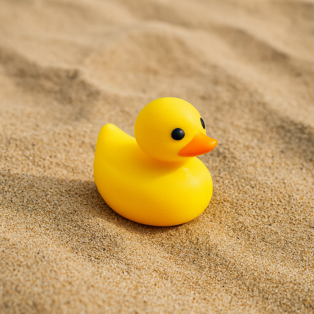 Tiny 3D Printed Duck - Differences Not Disabilities