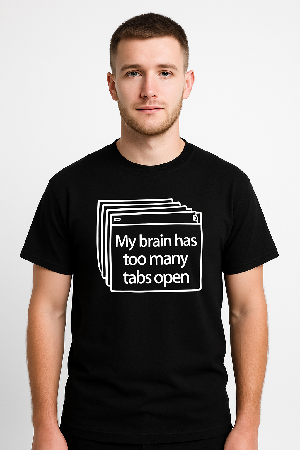 My Brain Has Too Many Tabs Open T-Shirt - Differences Not Disabilities