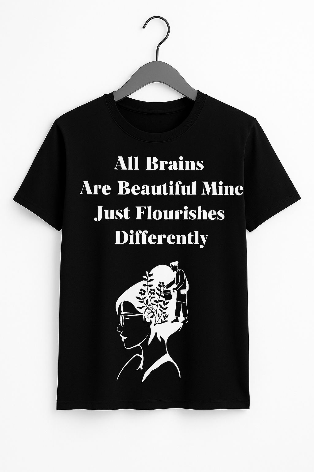 All Brains Are Beautiful T-Shirt - Differences Not Disabilities