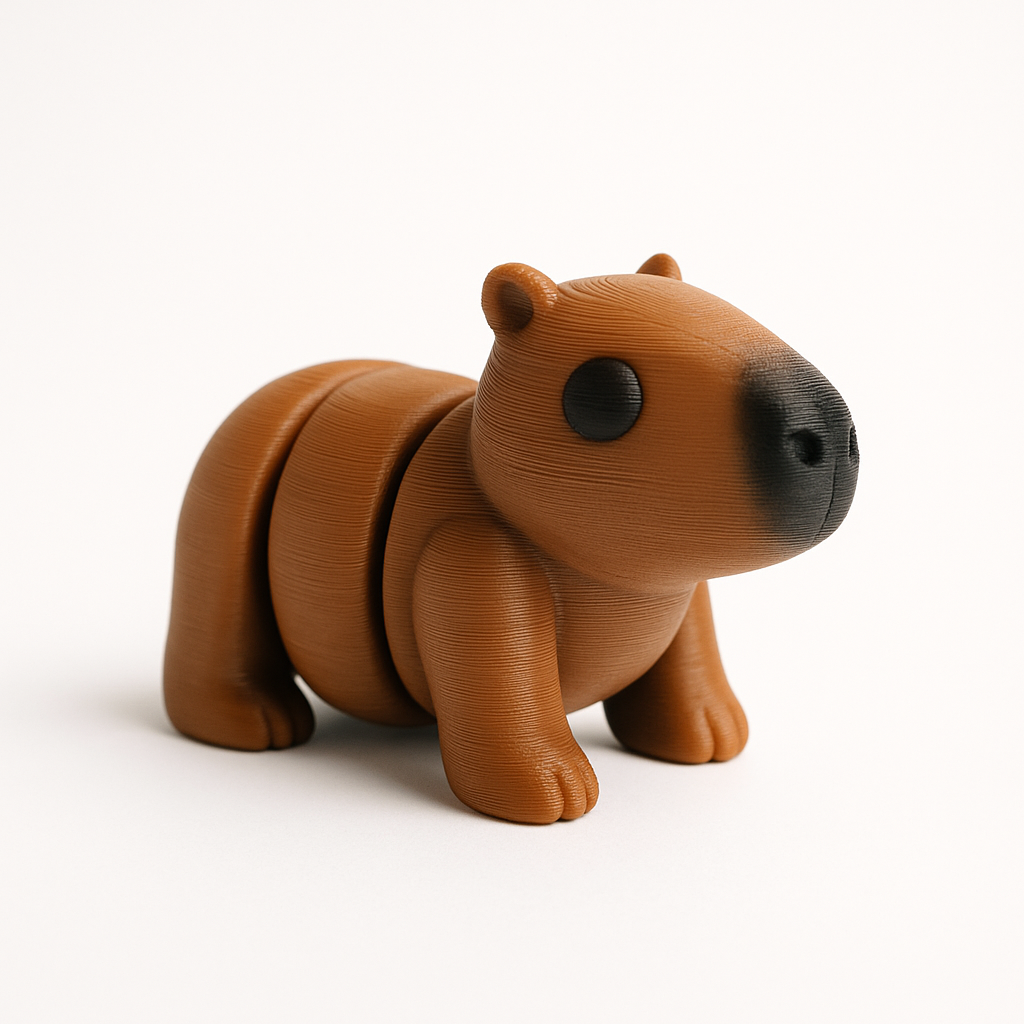 3D Printed Capybara Small - Differences Not Disabilities