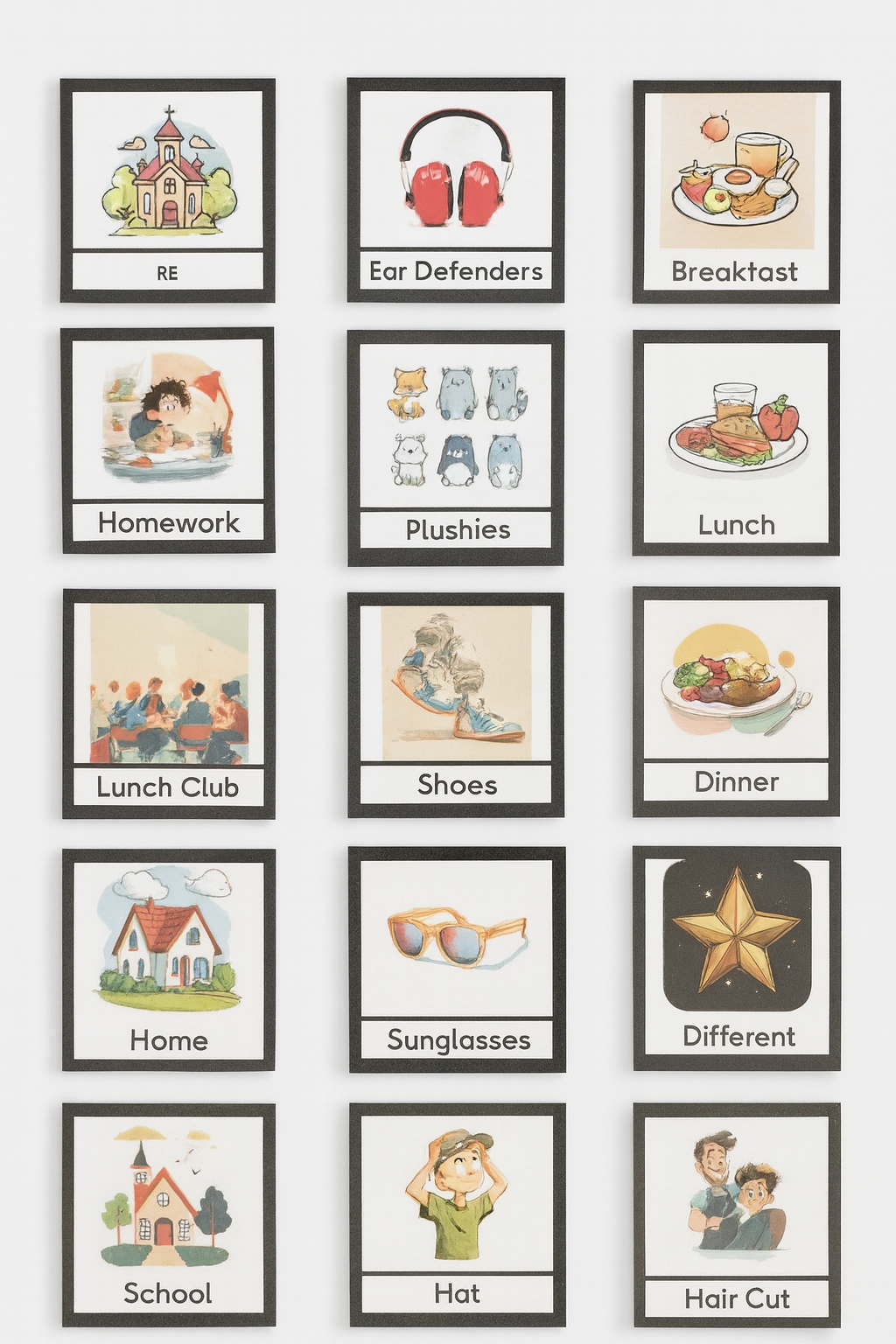 Schedule - 1,2,3,4 - Differences Not Disabilities