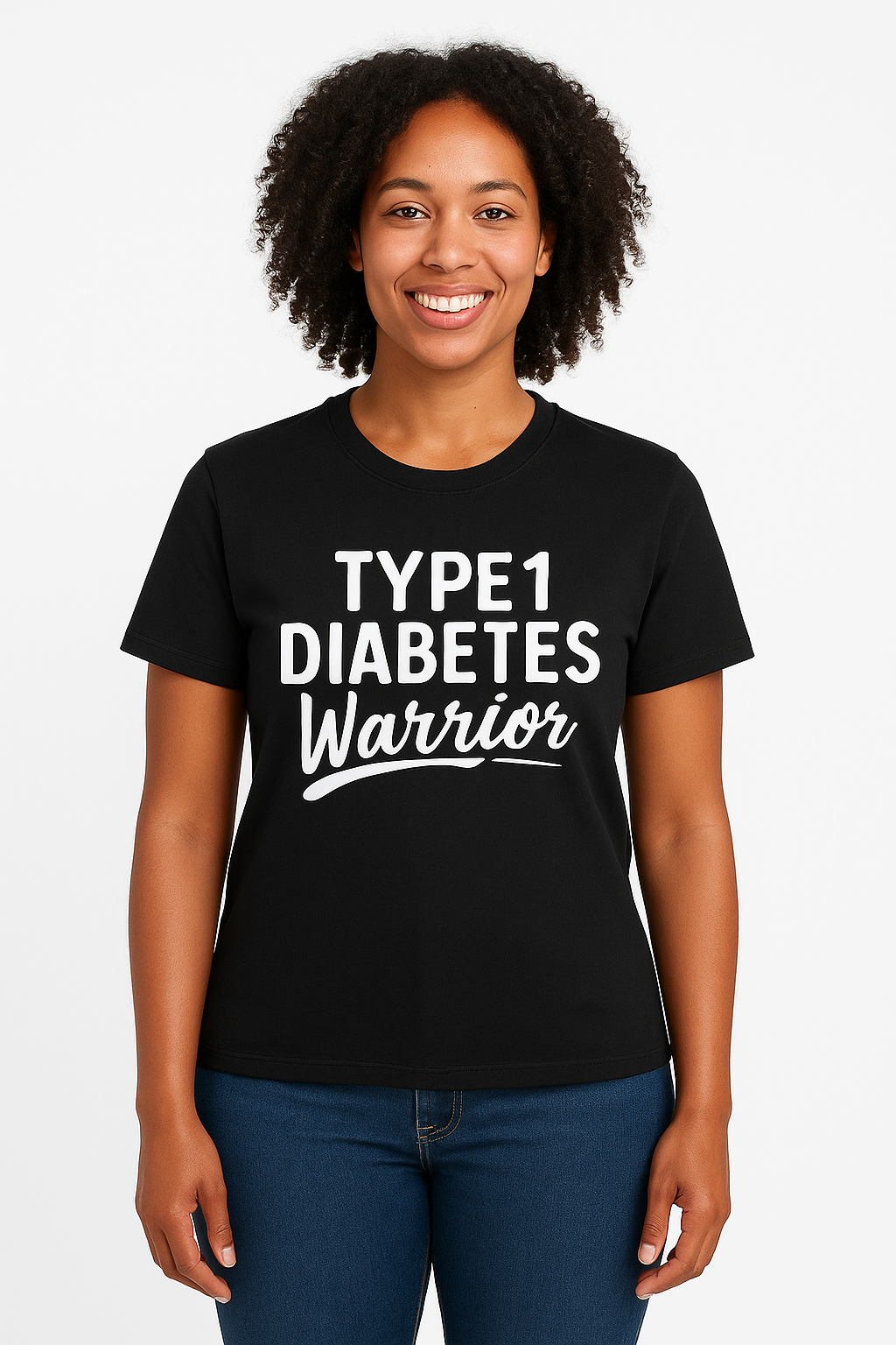 Type 1 Diabetes Warrior T-Shirt - Differences Not Disabilities