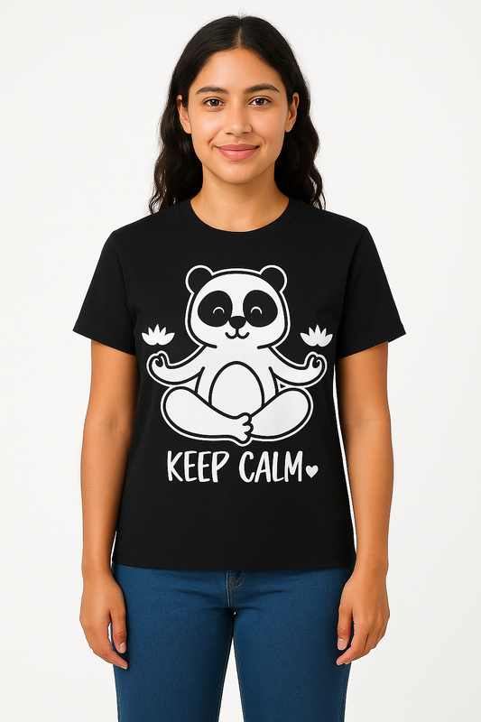 Keep Calm Chill Panda T-shirt - Differences Not Disabilities
