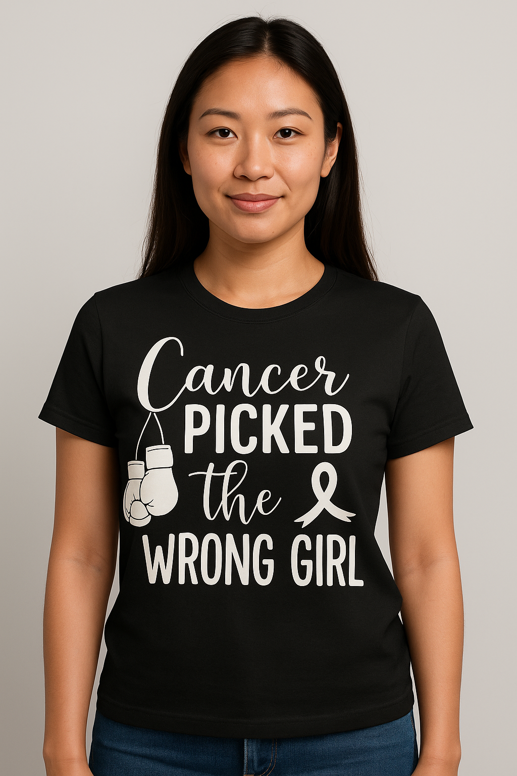 Cancer Picked The Wrong Girl T-Shirt - Differences Not Disabilities