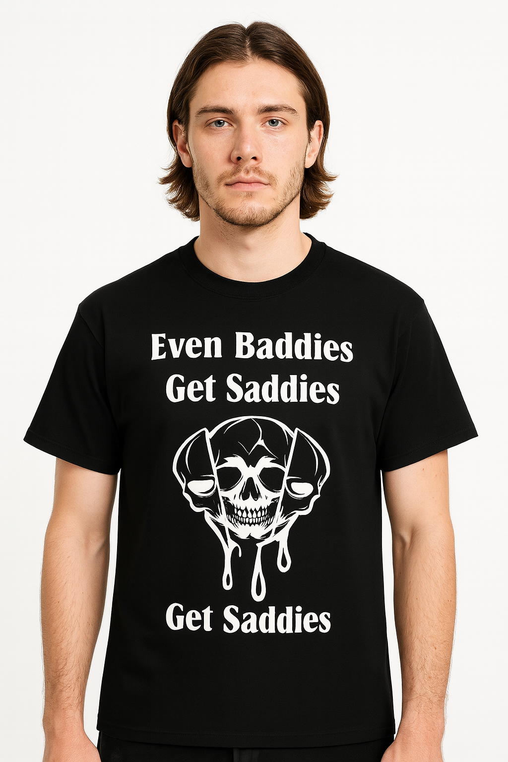 Even Baddies Get Saddies T-Shirt - Differences Not Disabilities