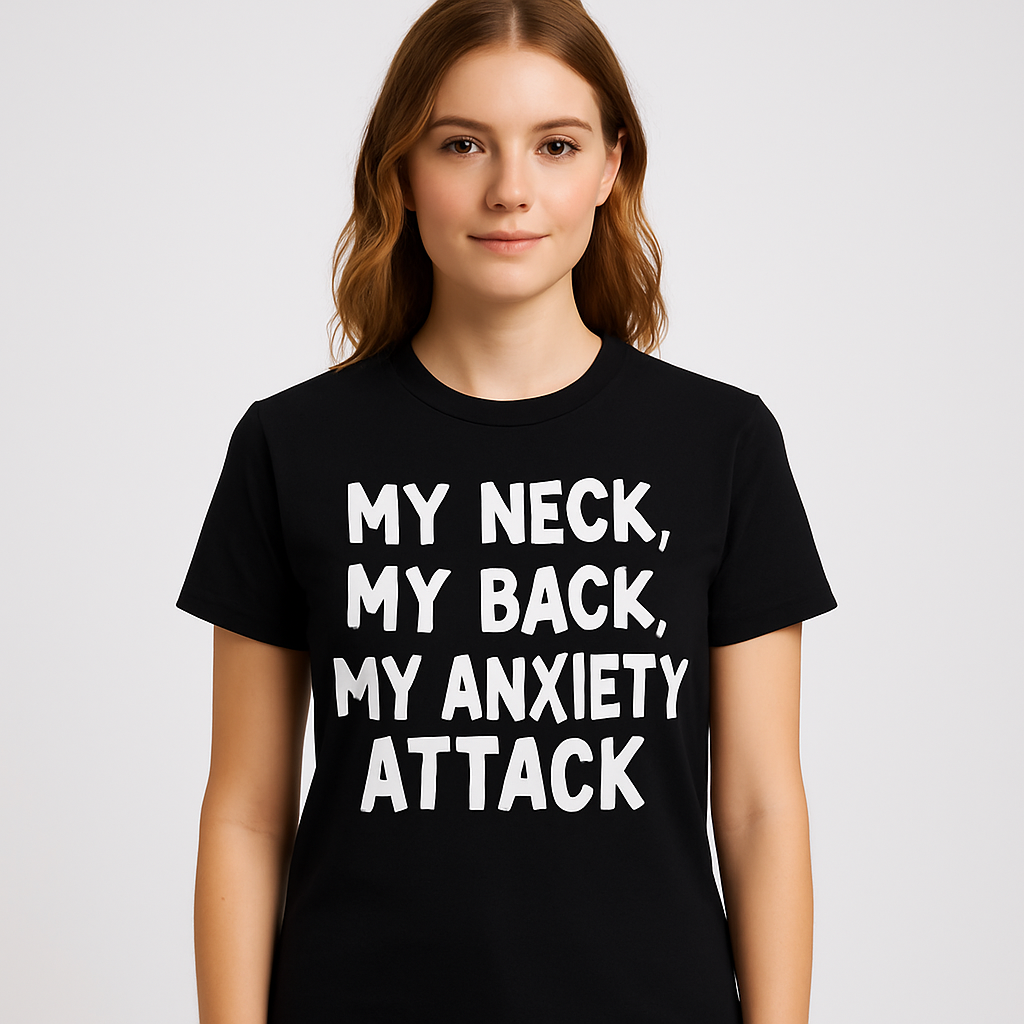 My Neck My Back My Anxiety Attack T-shirt - Differences Not Disabilities