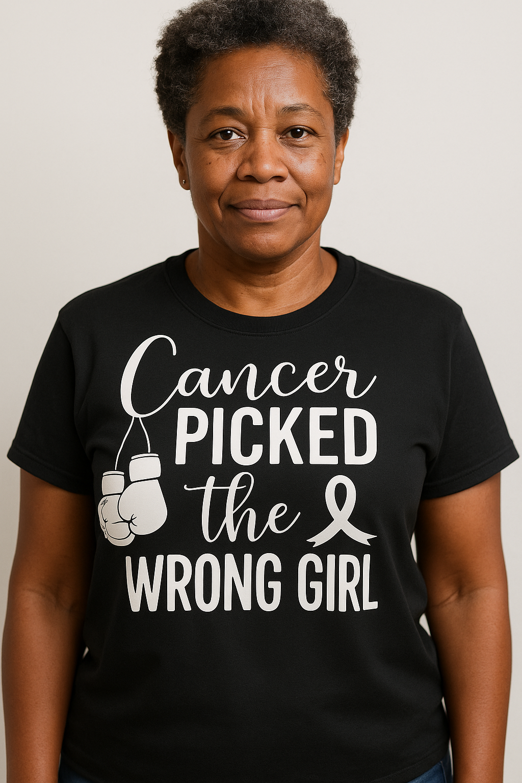 Cancer Picked The Wrong Girl T-Shirt - Differences Not Disabilities