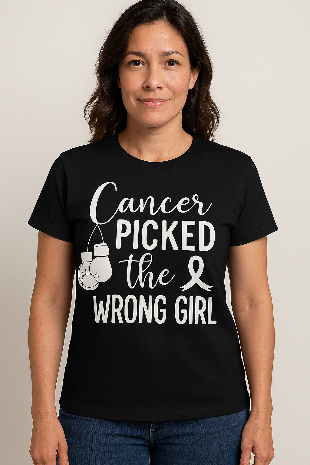 Cancer Picked The Wrong Girl T-Shirt - Differences Not Disabilities