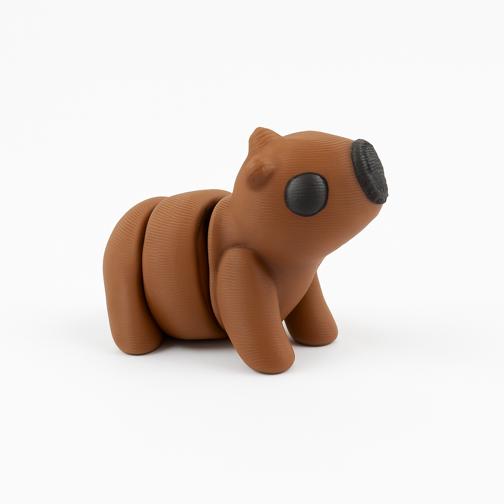 3D Printed Capybara Small - Differences Not Disabilities