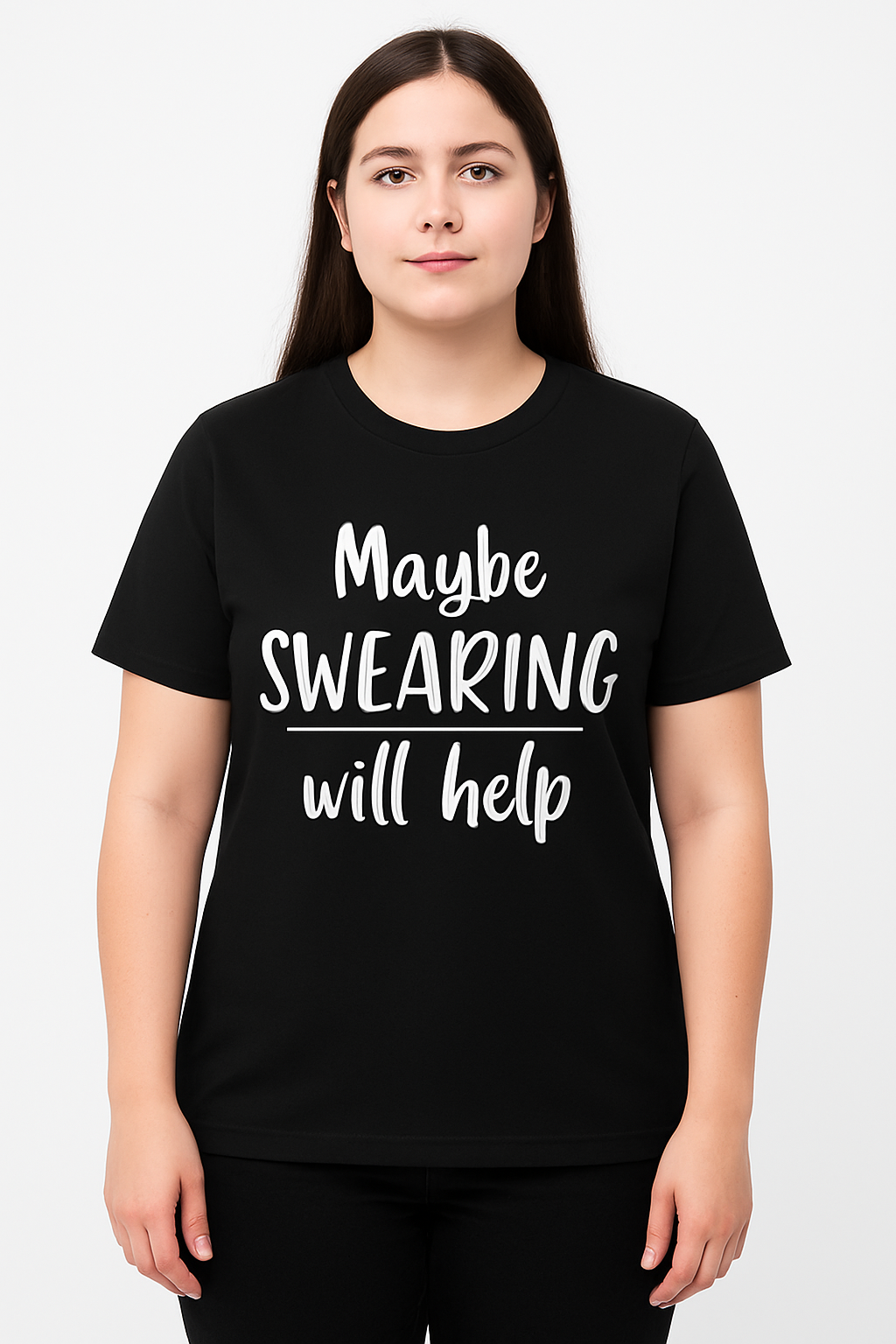 Maybe Swearing Will Help - T Shirt - Differences Not Disabilities
