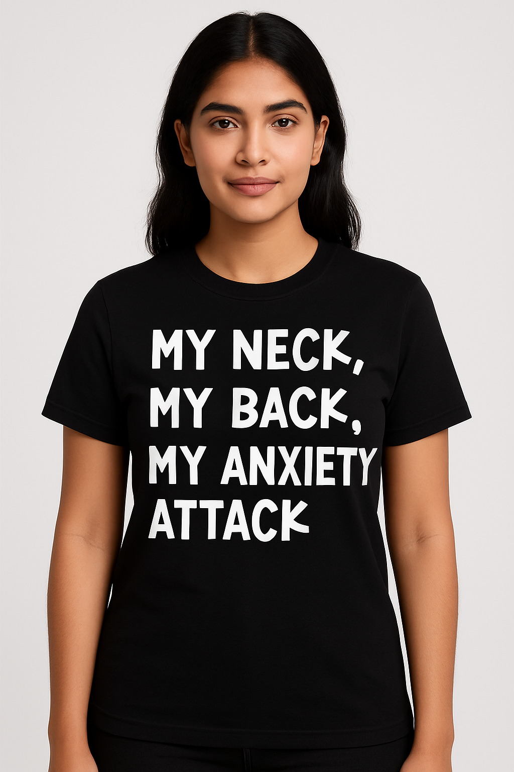 My Neck My Back My Anxiety Attack T-shirt - Differences Not Disabilities