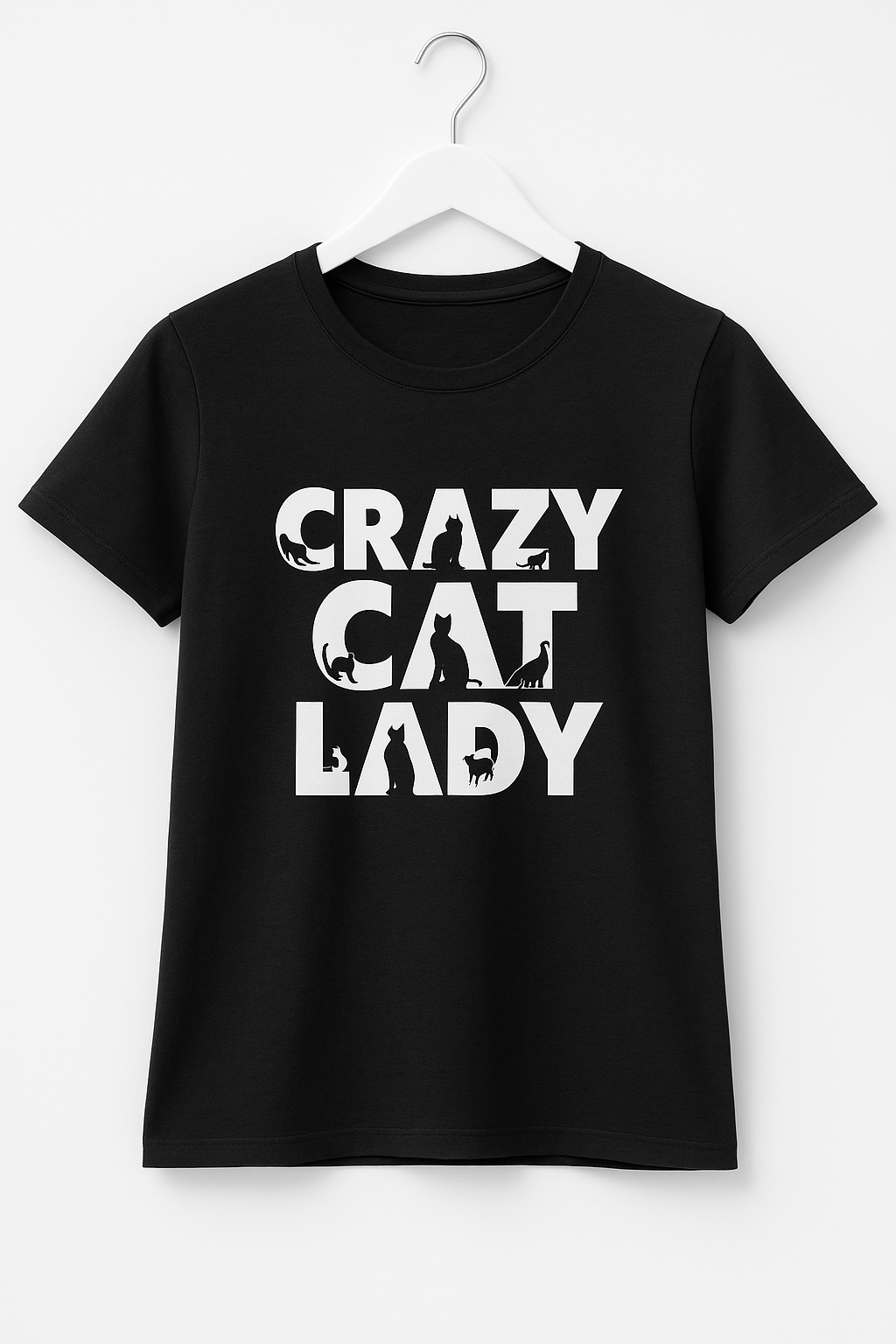 Crazy Cat Lady T-Shirt - Differences Not Disabilities