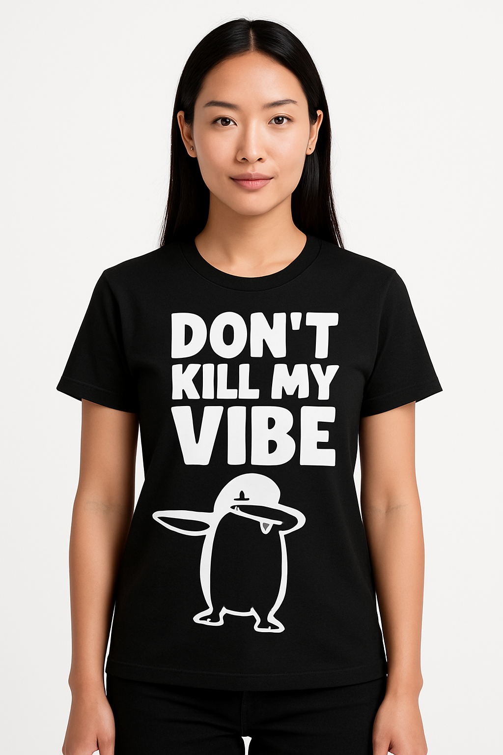 Don't Kill My Vibe Penguin T-Shirt - Differences Not Disabilities
