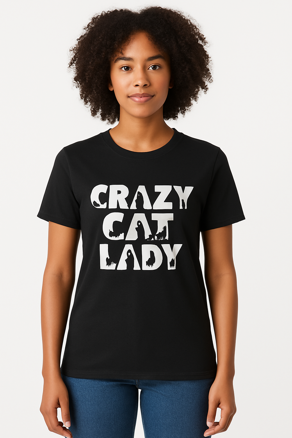 Crazy Cat Lady T-Shirt - Differences Not Disabilities